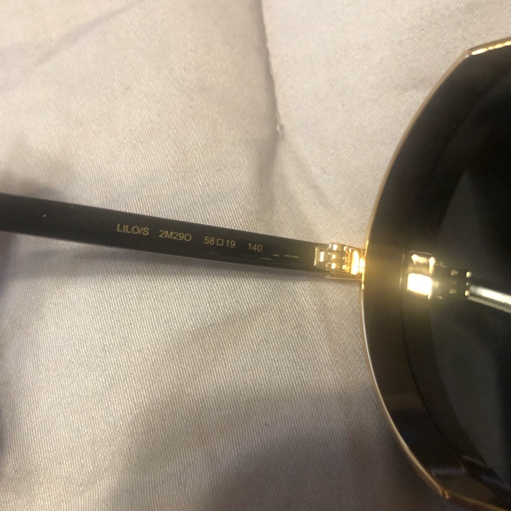 JIMMY CHOO Round Glitter Details Sunglasses - Picture 10 of 11